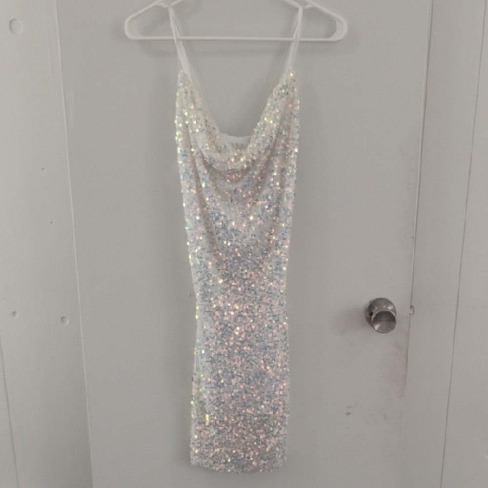 Windsor Iridescent Sequin Mini Dress